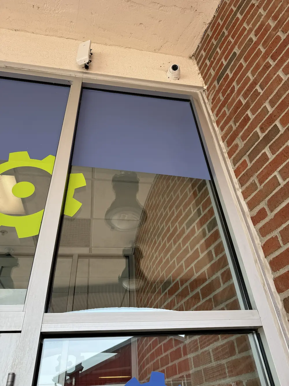 clean window after being professionally cleaned by power clean technician